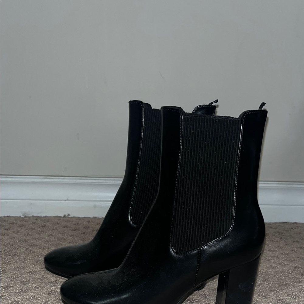 H&M Sleek Black Heeled Boots